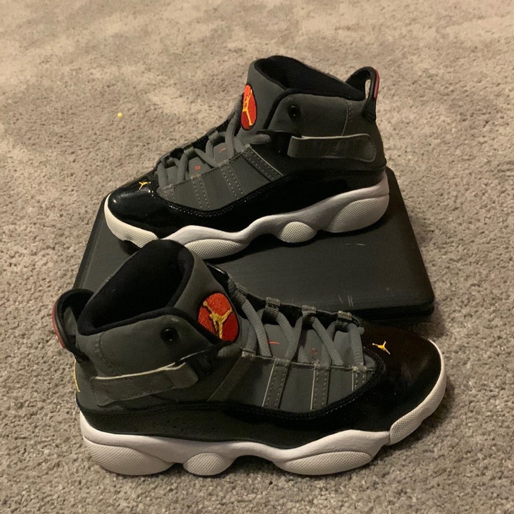 Jordan 6 rings smoke grey size 13c